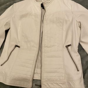 White leather jacket